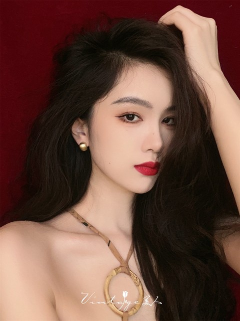 France chic French minimalist versatile high-end brushed matte metal earrings/ear clips for women
