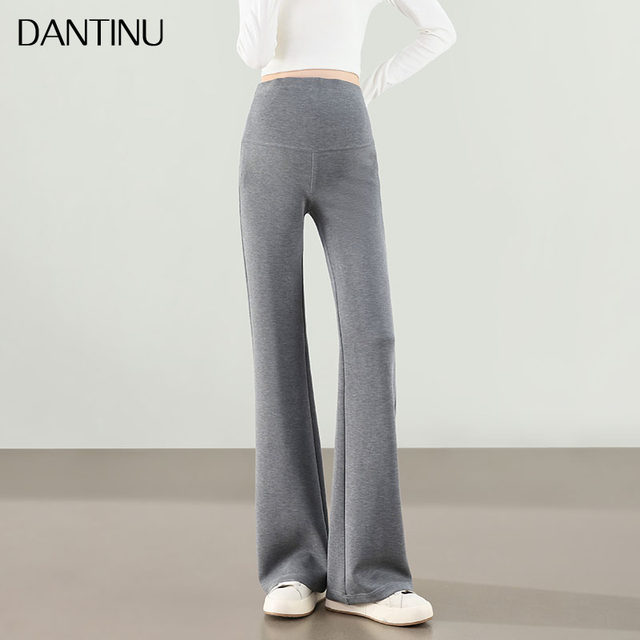 2025 spring and autumn new styles of outer wear bell-bottom pants autumn thin trousers yoga leggings autumn clothes