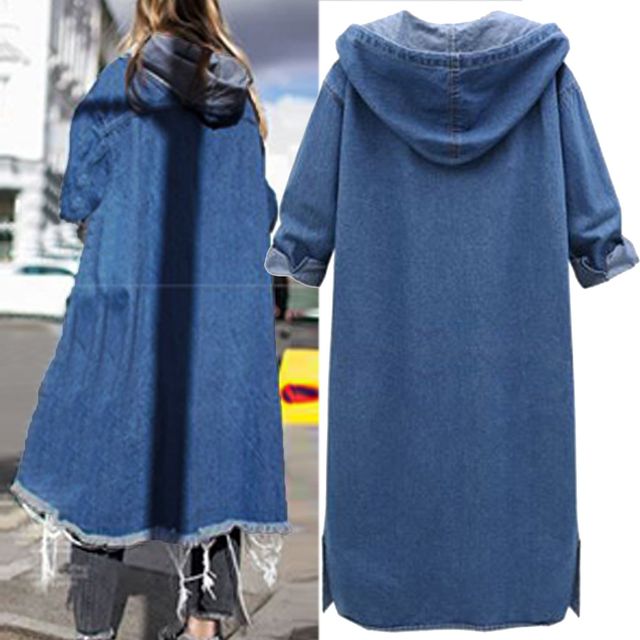 Autumn New Denim Jacket Women Korean Loose Long Jeans Jacket