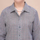 Senior women's clothing, cotton long-sleeved plaid shirt, 50-60-70 years old grandma's clothing, shirt, jacket, loose top