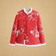 Ethnic style northeastern flower cotton-padded jacket for middle-aged and elderly women, plus velvet and thickening, retro buttoned cotton-padded clothes for mothers, national-style small cotton-padded clothes