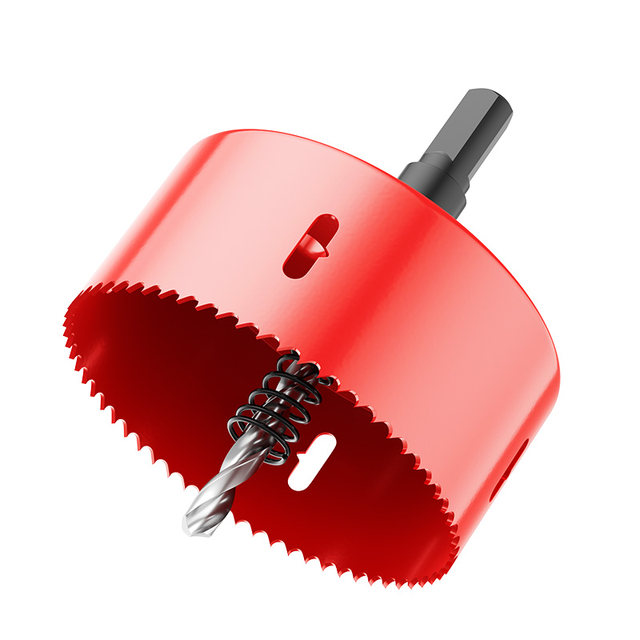 Bi-metal woodworking hole opener multi-function circular reaming drill bit gypsum board PVC plastic iron plate opening artifact punching