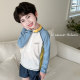 Children's swimsuits boys split long sleeves sun protection quick drying small and medium-sized boys beach baby short-sleeved student swimsuits