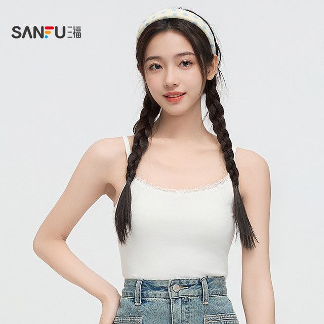 Sanfu vest women 2025 new summer chic lace splicing suspender sweet inner top women's clothing 495836