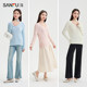 Sanfu Sweater Women 2025 New Spring Rose Lazy Style Fashion Base Knitted Top Women's Clothing 490513
