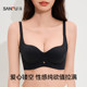 Sanfu medium-thick B cup no steel ring gathering bra simple shiny and touchless lifting underwear for women 495777
