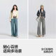 Senrou denim shopping mall with the same Morima jeans female high waist wide leg pants 2025 new spring trousers street