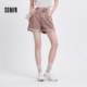 Semir jeans for women fashion trends 2025 summer cool loose flip shorts pink trendy wash