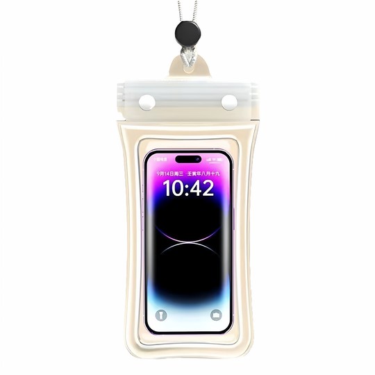 
Three-fold mobile phone waterproof bag airbag swimming hot spring seal protective cover waterproof mobile phone bag diving cover touch screen
