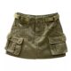 2024 autumn new models can adjust the waist retro -defense light work pocket pocket A -line hip -ray denim skirt women's tide