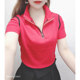 European Station 2025 Summer Short -sleeved Lotus New Tau Green Fashion Polo Shirt Western Slim Slim Cotton T -shirt Female