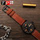 Genuine leather watch strap suitable for Citizen Eco-Drive watch BM8475-26E 00F00X orange cowhide strap for men
