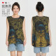 Samurai Dragon Tattoo Pattern Social People Suit Thug Large Size Quick-Drying Vest Men's and Women's Clothing 0018 Design No Boundary