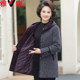 Yalu Mama Winter Cotton Mink Velvet Coat New Middle-aged and Elderly Women's Hooded Slim Fit Warm Woolen Coat
