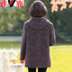 Yalu Mom's new winter style mink hooded warm coat middle-aged and elderly women's clothing plus cotton woolen jacket
