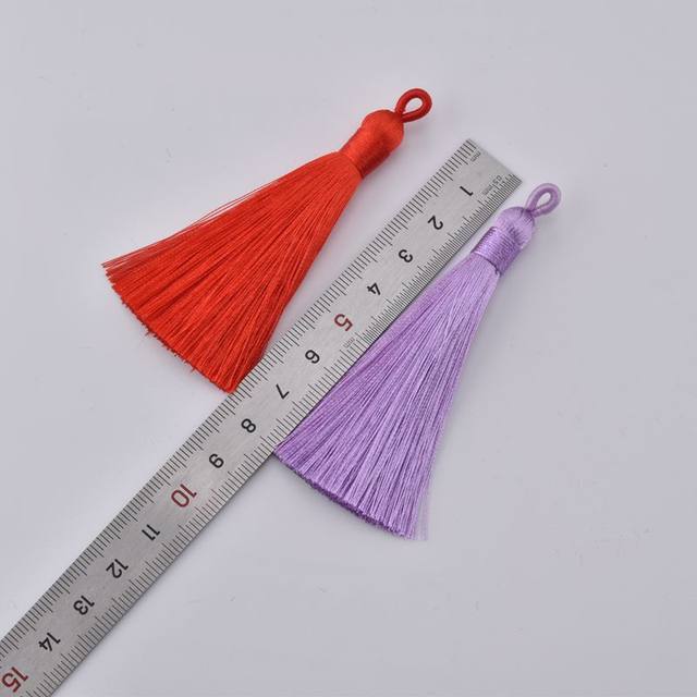 Coil tassel tassel 8cm without lanyard mini tassel DIY handmade material Chinese knot jewelry accessories