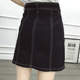 Large size denim skirt for women 2020 summer new versatile A-line short skirt zipper denim skirt hip-cover skirt