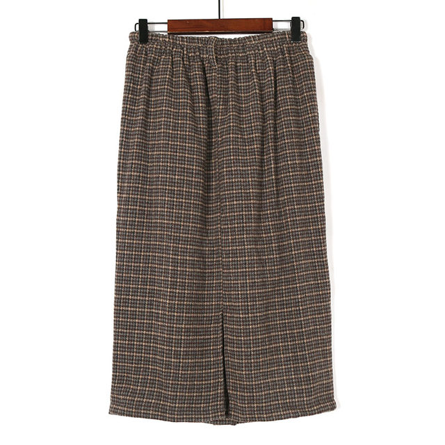 Women's OL commuting mid -high waist bag hip loose waist skirt Korean version of fashion commuting suits middle skirt professional half body skirt