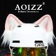 AOIZZ helmet ears motorcycle ski riding balance car cute cat ears helmet decorative accessories