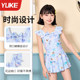 Children's swimsuits girls one-piece swimsuit 2025 new small and medium-sized children's quick-drying dress swimsuit