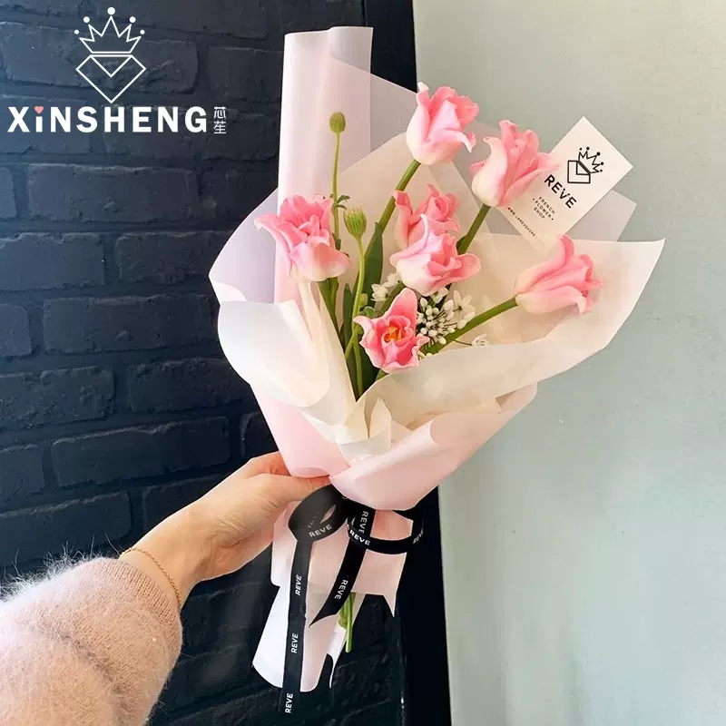 1小號晨霧歐雅雙色紙韓式霧面鮮花包裝紙花束材料花藝