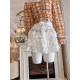 2025 summer super fairy sweet spliced ​​lace shirt skirt women's high waist heavy industry diamond inlaid versatile cake skirt short skirt