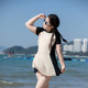 2025 new girls split skirt swimsuit for middle-aged children junior high school students girls swimsuit