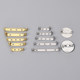 Metal brooch pins insurance safety pin plaque round bottom buckle pins handmade badge jewelry material accessories