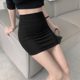 Large size fat MM high-end short skirt women's summer new age-reducing high waist versatile straight-fitting hip-covering skirt