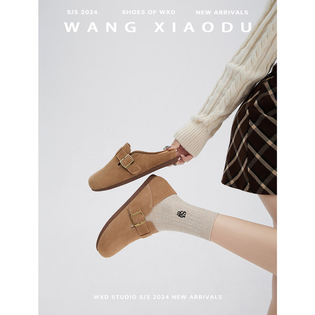 Bookstore business plush Birkin shoes for women plus velvet all-inclusive new winter flat soft sole shoes