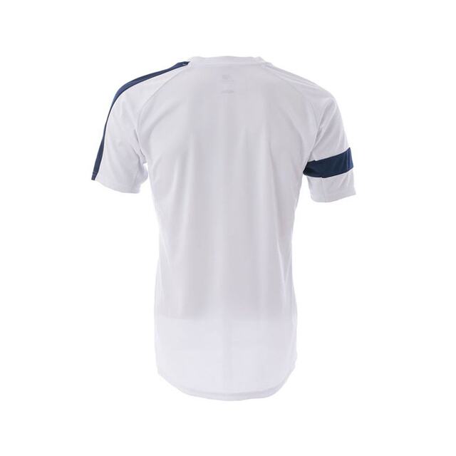 Japan direct mail New Balance youth sports shirt JJTF0489-WNV white navy blue