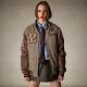 Self-operated members only women's big tweed sports jacket - beige straight hair

