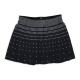 Self-operated adam selman sport style black/silver trumpet mini skirt - multi-color [USA
