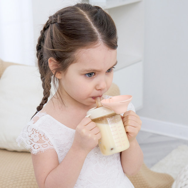 Bems children's direct drinking milk cup 1-2-3 years old and older baby bottle squid cup ppsu water cup