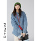 Drawwind denim shirt for women 2025 new small autumn casual loose versatile long-sleeved shirt