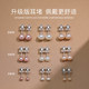 S999 sterling silver natural freshwater pearl earrings for women, high-end ear piercing small earrings, washable and sleep-free, exquisite earrings