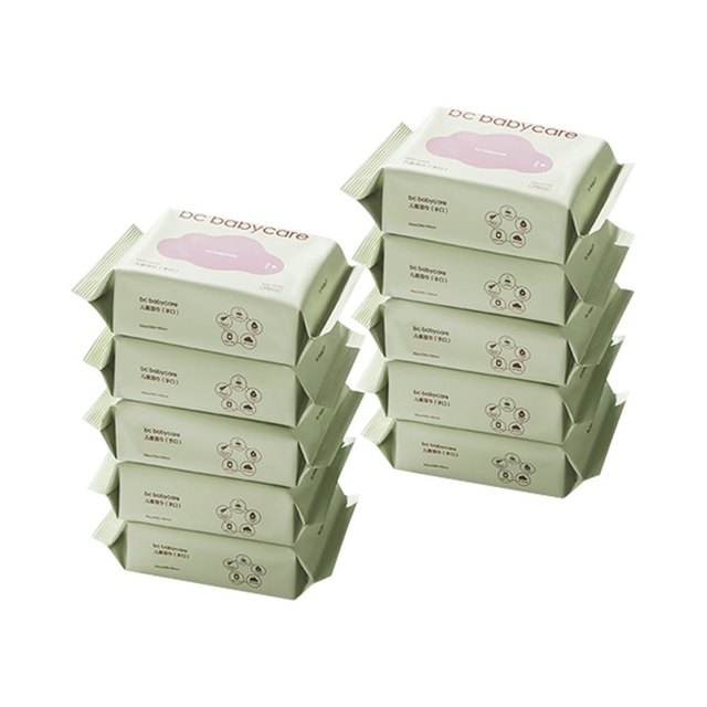 babycare baby wipes for hand and mouth special baby newborn wet tissue bag portable 20 draws * 10 packs
