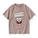 Cartoon SpongeBob Pai Big Star T-shirt Short Sleeve Black Clothes for Women and Men Round Neck Large Size Loose Summer Couple Outfit