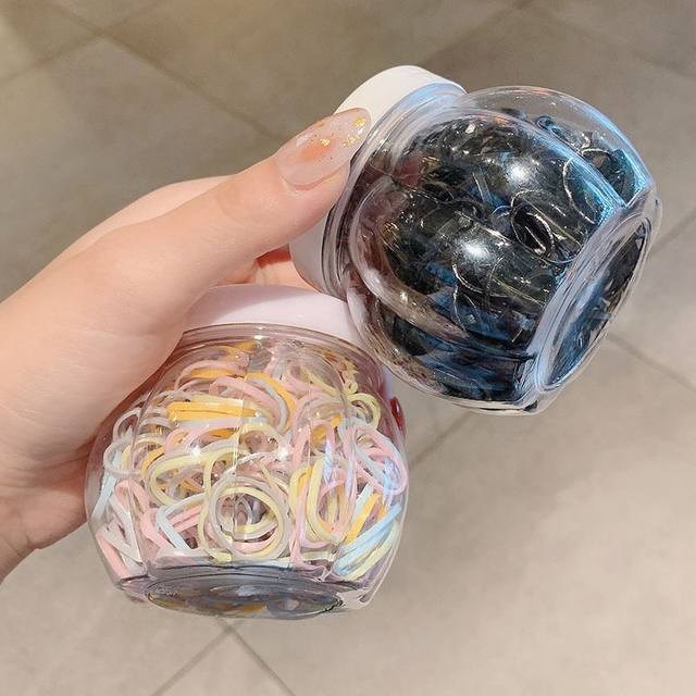 Simple candy color children's head rope for women disposable rubber band without hurting hair rope cute princess hair loop headgear hair accessories
