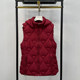 Cotton jacket, thin down cotton vest, women's new winter short, small, warm and fashionable vest hooded jacket
