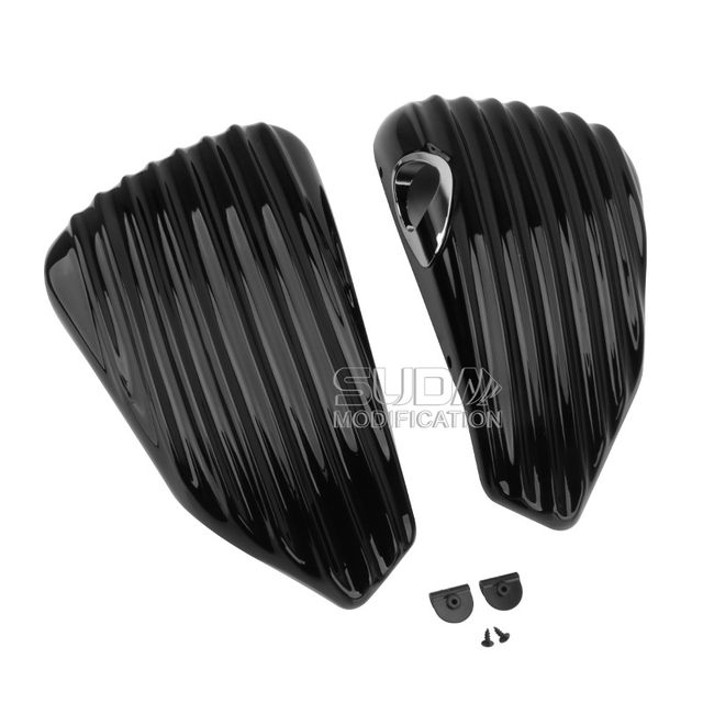 Suitable for Harley XL883 1200 X48 72 left and right side covers battery side covers protective cover side panels 04-21