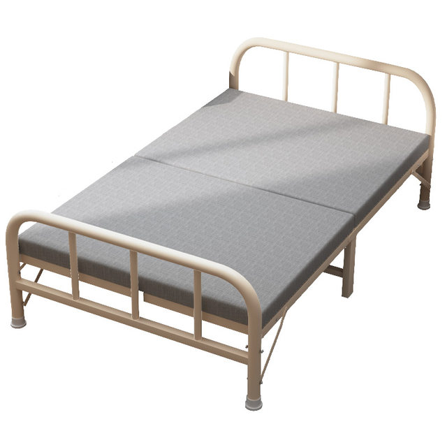 Folding bed Household single bed Adult lunch break nap cot 1.2 meters ...