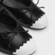 CHARLES/KEITH summer women's shoes CK1-71720069 flat bow color-blocked half-slippers for women
