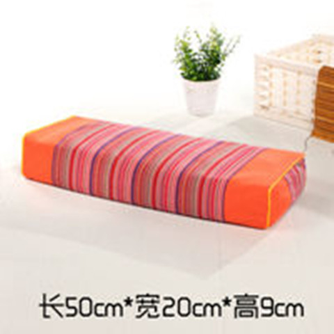 Shandong old coarse cloth pure cotton pillow buckwheat skin pillow adult cervical spine square pillow removable and washable cervical spine pillow special price