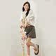 PIT retro drooping casual pants for women 2024 summer new slim straight wide-leg shorts