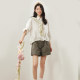 PIT retro drooping casual pants for women 2024 summer new slim straight wide-leg shorts