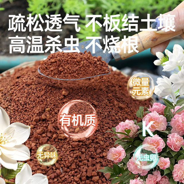 Special acidic red soil for camellia Yunnan nutritional natural planting soil balcony pot planting flower soil gardening flower soil