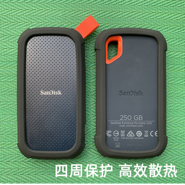 Suitable for Sandisk SanDisk E30E60E61E81 hard drive protective cover silicone shockproof mobile solid-state PSSD