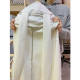 Cute rabbit ears hooded sweater female autumn and winter oversize plus velvet thick jacket loose lazy cardigan top