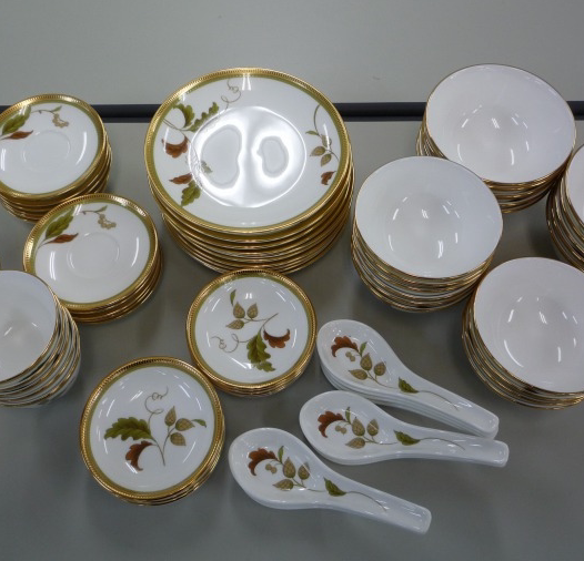 Japan noritake is martial arts, ISLAY relief, golden rice bowl